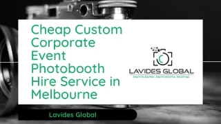 Cheap Custom Corporate Event Photobooth Hire Service in Melbourne