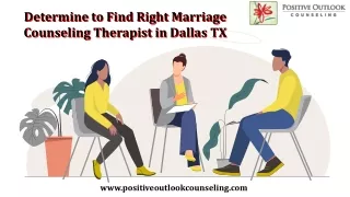 Find Right Marriage Counseling Therapist in Dallas TX