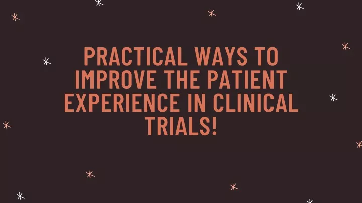 practical ways to improve the patient experience