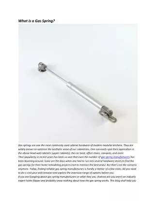 what is a gas spring