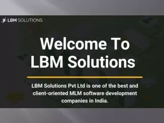 Binary MLM software ppt