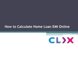 How to Calculate Home Loan EMI Online