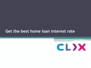 Get the best home loan interest rate
