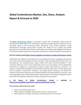 Global Confectionery Market
