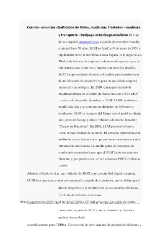 coru a anuncios clasificados de fletes mudanzas