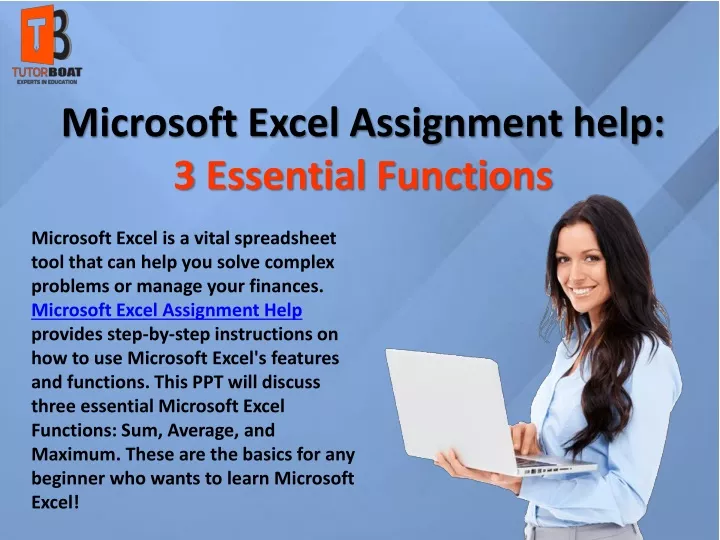 microsoft excel assignment help 3 essential functions