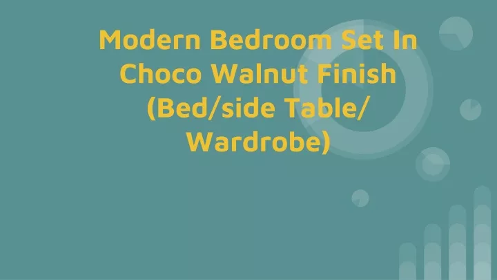 modern bedroom set in choco walnut finish bed side table wardrobe