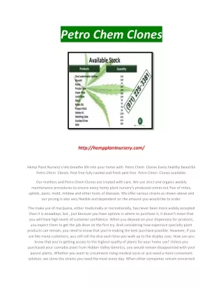 petro chem clones