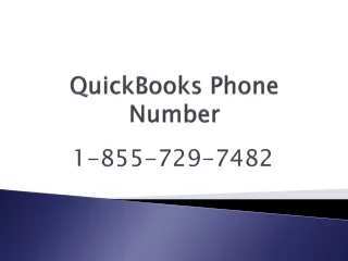 QuickBooks Phone Number 1-855-729-7482