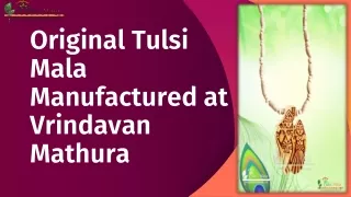Original Tulsi Mala Manufactured at Vrindavan Mathura