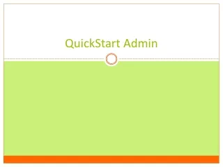 quickstart admin