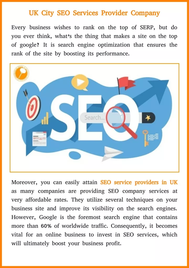 uk city seo services provider company uk city