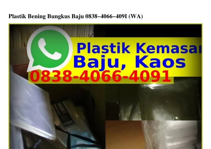 plastik bening bungkus baju 0838 4066 409i wa