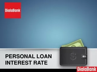 PERSONAL LOAN INTEREST RATE