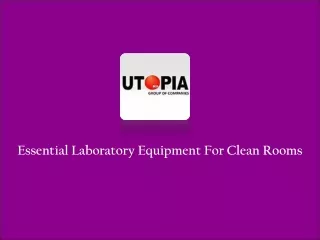 Clean Room Laboratory Equipment Supplier