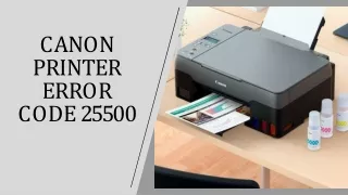 c a n o n p r i n t e r e rr o r c o d e 2 55 0 0