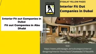 Interior Fit out Companies in Dubai | Fit out Companies in Abu Dhabi