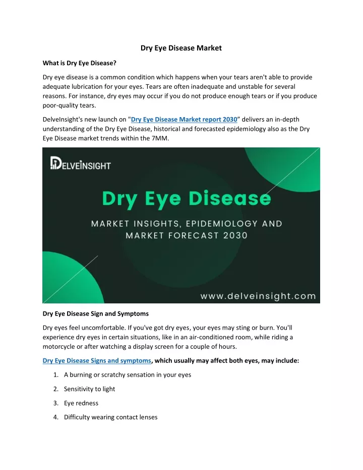 dry eye disease market