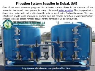 Filter supplier in uae-  Alkhabeerwt