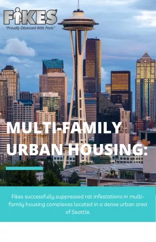 MULTI-FAMILY HOUSING PEST POPULATION CONTROL - SEATTLE