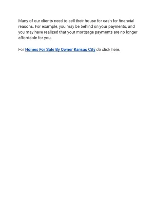 Homes For Sale By Owner Kansas City