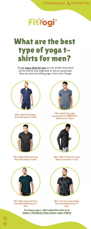 What are the best type of yoga t-shirts for men
