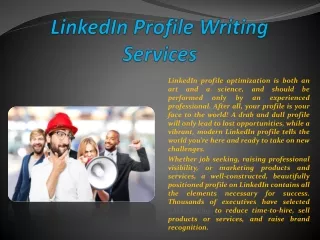 Linkedin Profile Writing Services