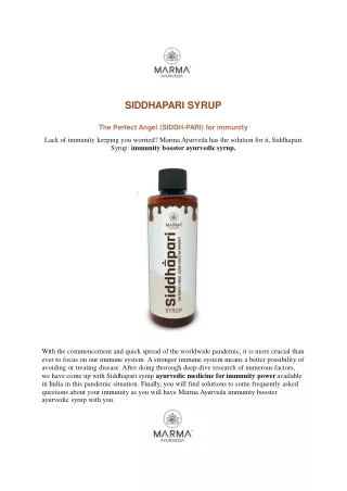 best ayurvedic immunity booster syrup