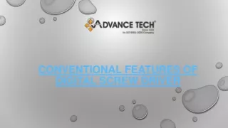 conventional features of digital screw driver