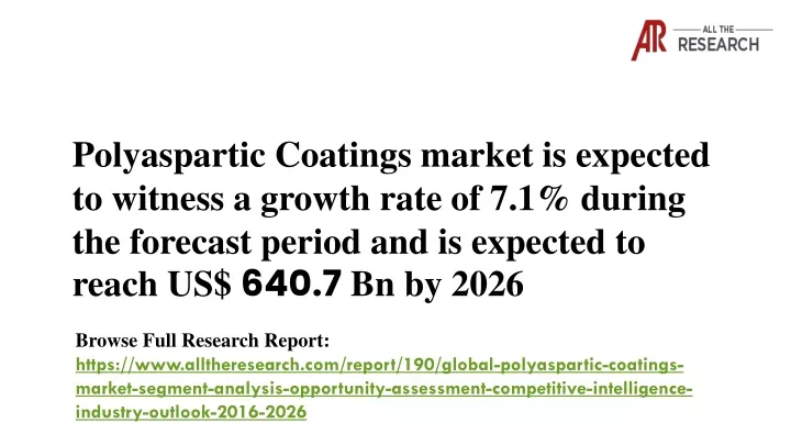 polyaspartic coatings market is expected