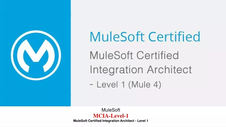 mulesoft mcia level 1 mulesoft certified