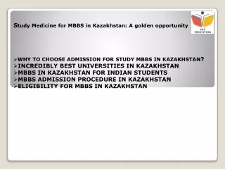 s tudy medicine for mbbs in kazakhstan a golden