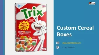 Custom Cereal Boxes