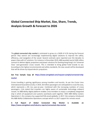 Global Connected Ship Market