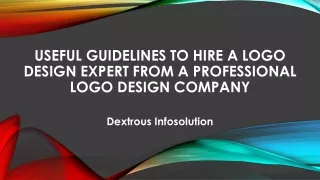 Useful Guidelines to hire a Logo Design Expert from a Professional Logo Design Company