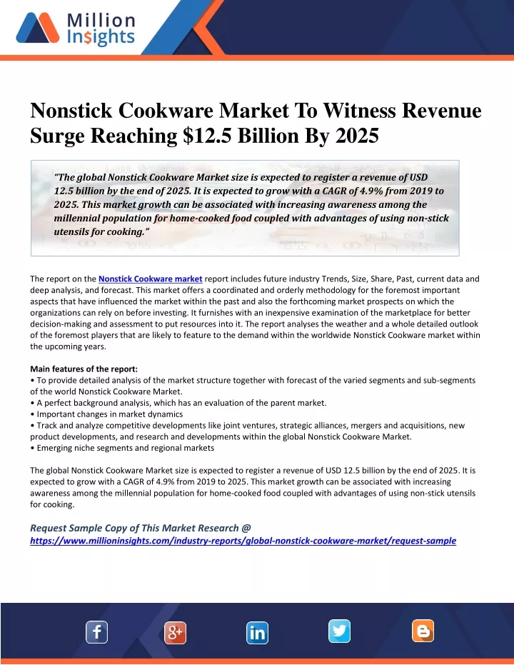 nonstick cookware market to witness revenue surge