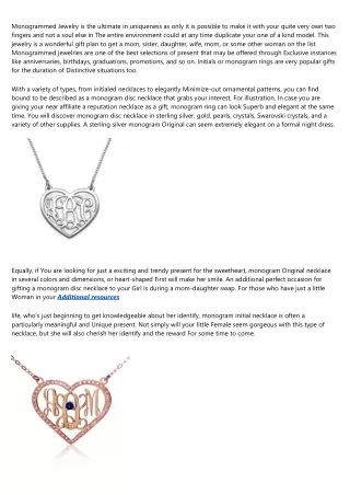 7 Things About monogram name necklace Your Boss Wants to Know
