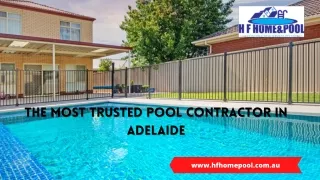 The Most Trusted Pool Contractor in Adelaide