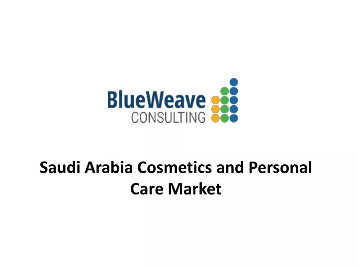 saudi arabia cosmetics and personal care market