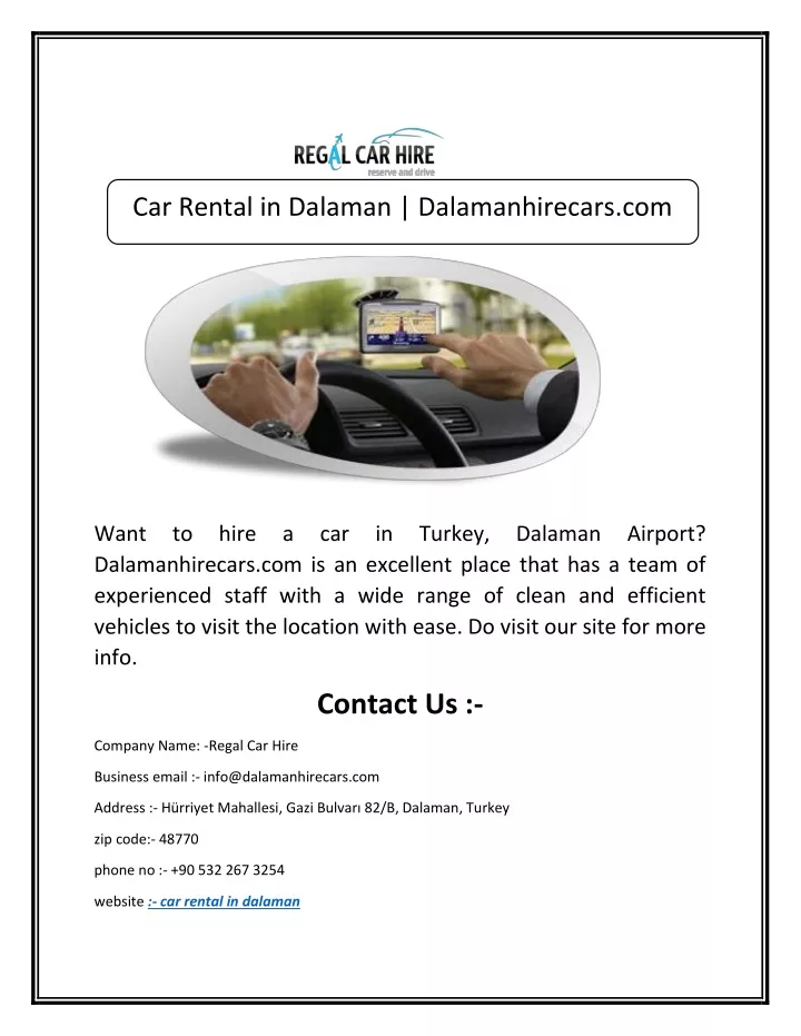 car rental in dalaman dalamanhirecars com