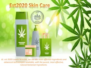 Best CBD Skincare Products – Est2020 Skin Care