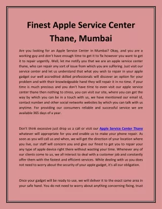 Finest Apple Service Center Thane