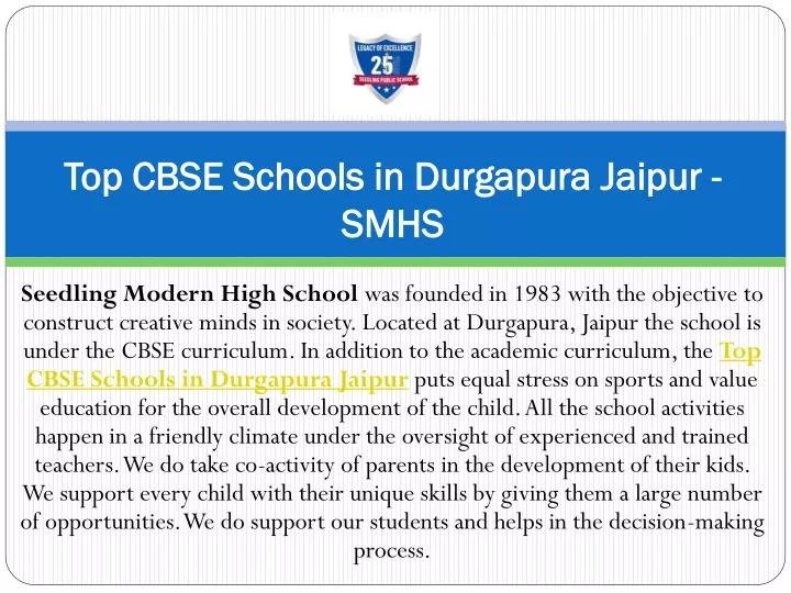 top cbse schools in durgapura jaipur smhs