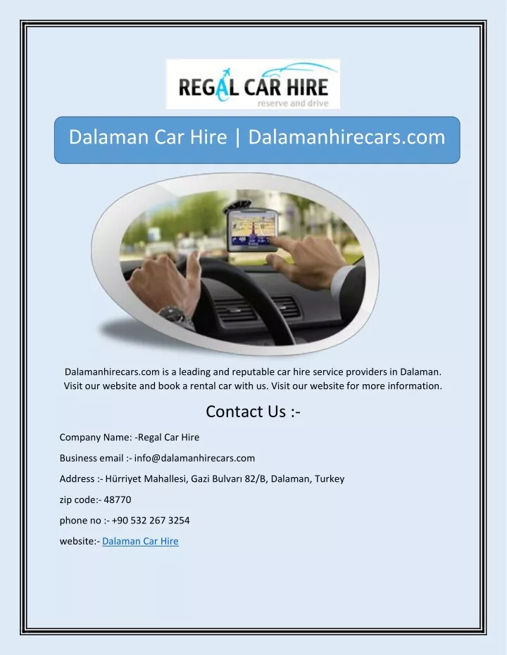 dalaman car hire dalamanhirecars com