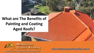 What are The Benefits of Painting and Coating Aged Roofs