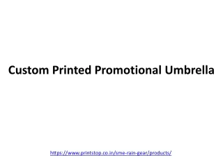 Custom Printed Promotional Umbrella