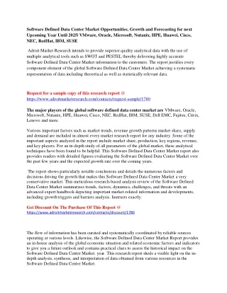 software defined data center market opportunities