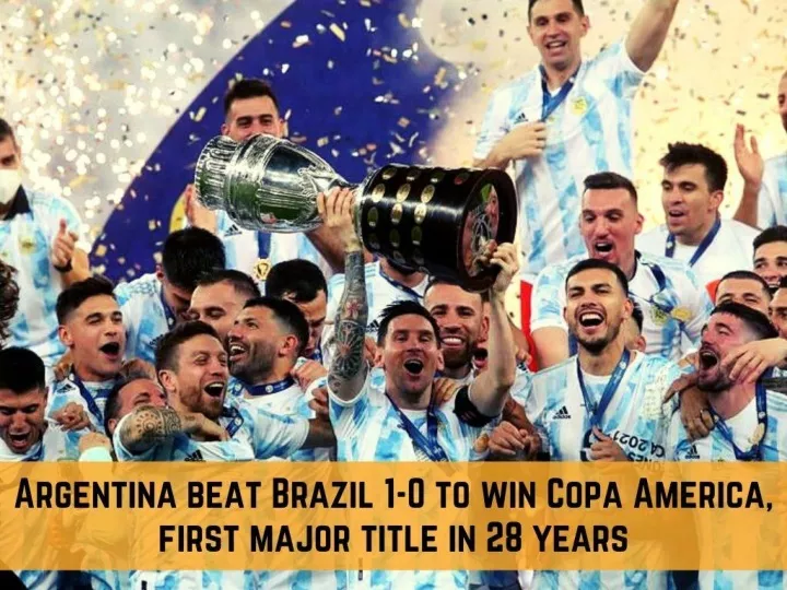 argentina beat brazil 1 0 to win copa america first major title in 28 years