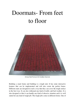 doormats from feet to floor