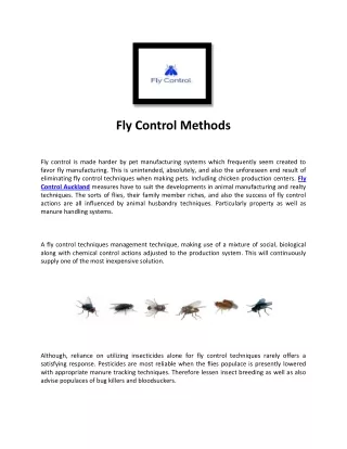 Fly Control Auckland, Best Kill Flies, Pest North Shore, West